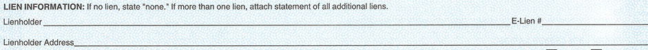 Lien Information
