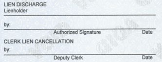 Lien Discharge